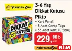 YÜKSELEN ZEKA 3-6 YAŞ DİKKAT KUTUSU PİKTO